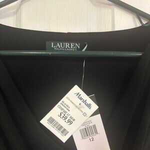 Ralph Lauren Black cap sleeve dress